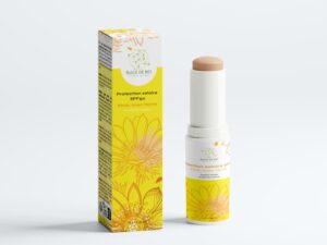 stick solaire Bulle de Bio teinté SPF 50 pour protection visage