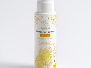 Crème solaire minérale SPF 30 visage et corps - Protection UVA UVB, formule végétale sans traces blanches.